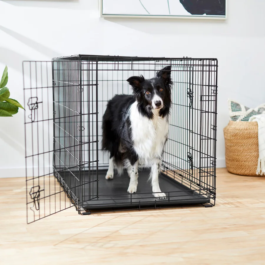 Frisco Fold & Carry Double Door Collapsible Wire Dog Crate product image