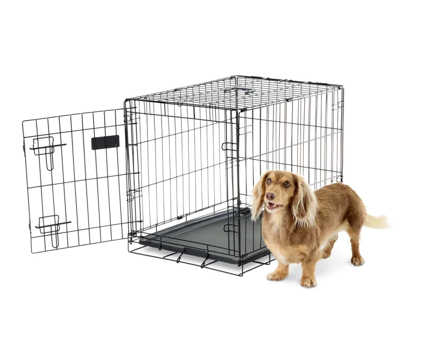 Carlson Secure & Compact Single Door Collapsible Wire Dog Crate product image