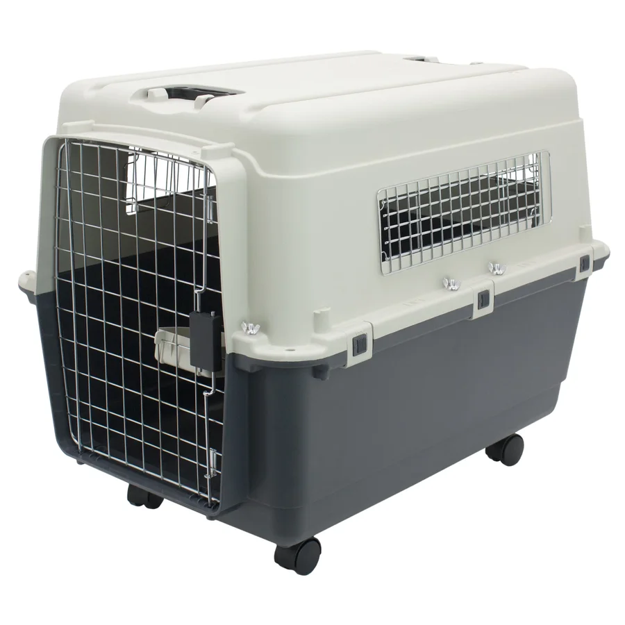 SportPet Designs Plastic Dog Kennel with Wheels product image