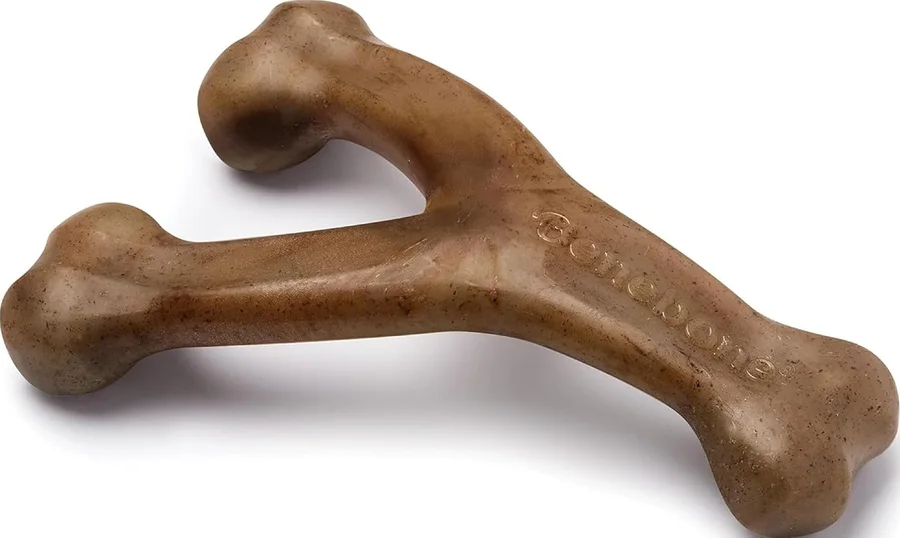 Benebone Wishbone Chew Toy Bacon product image