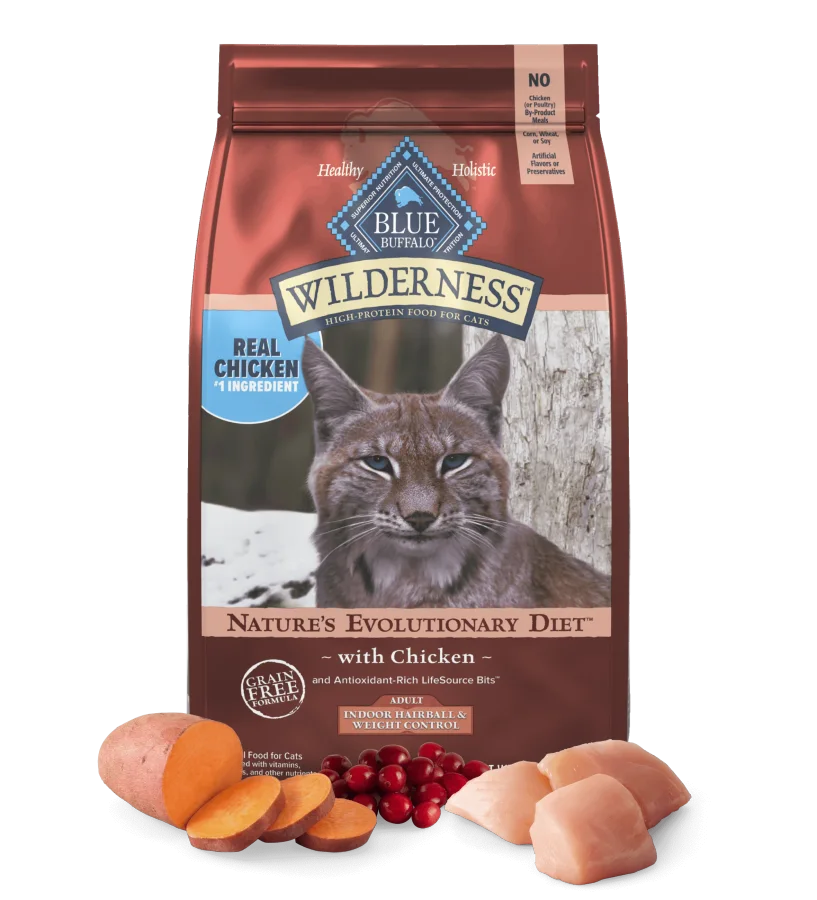 Imagem do produto Blue Wilderness Adult Indoor Weight Control & Hairball Care Chicken Recipe
