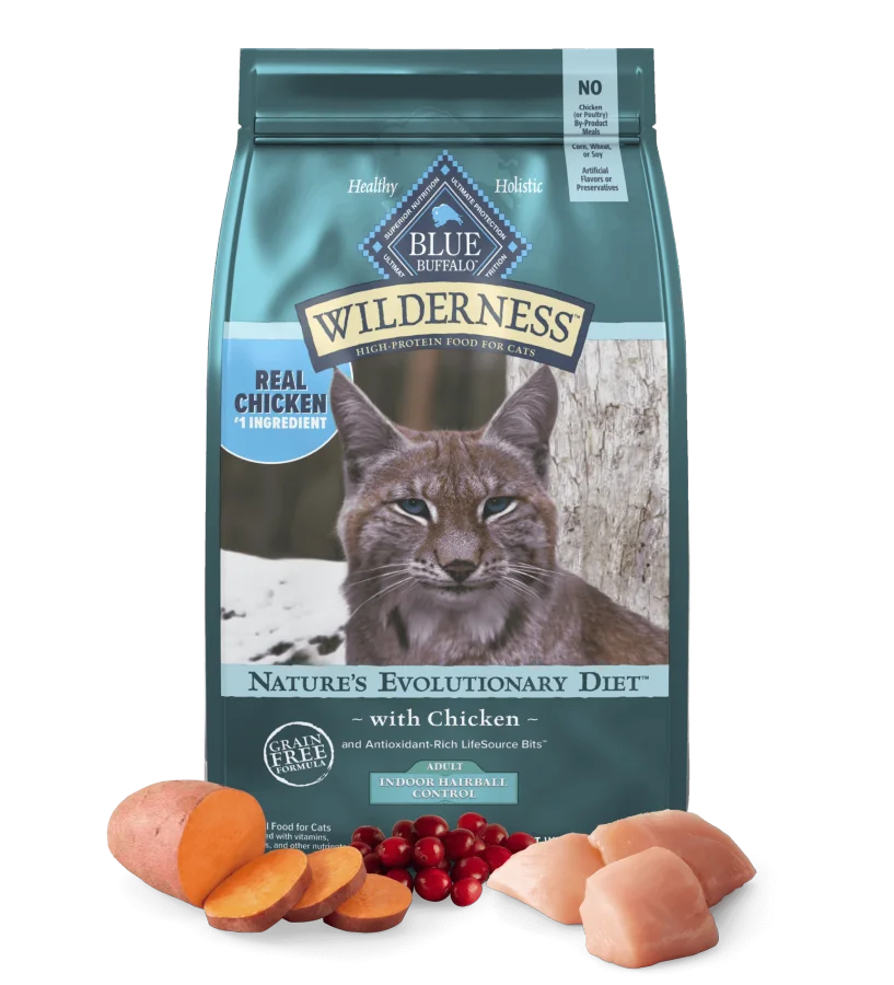 Imagem do produto Blue Wilderness Adult Indoor Hairball Control Chicken Recipe