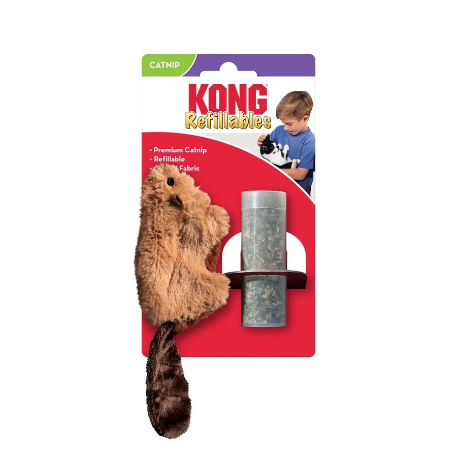 KONG Refillable Catnip Beaver product image