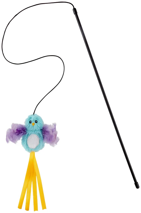 Frisco Bird with Feathers Teaser Wand Cat Toy product image