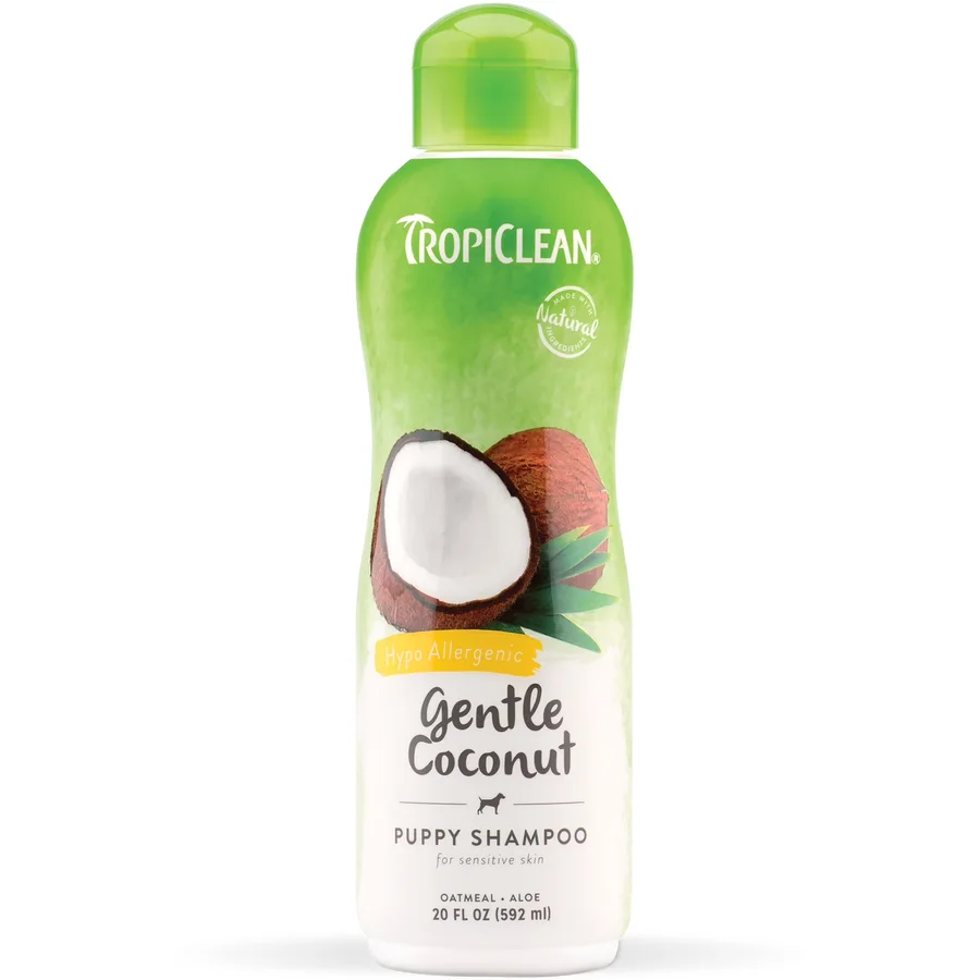 TropiClean Hypo-Allergenic Gentle Coconut Puppy & Kitten Shampoo 제품 이미지