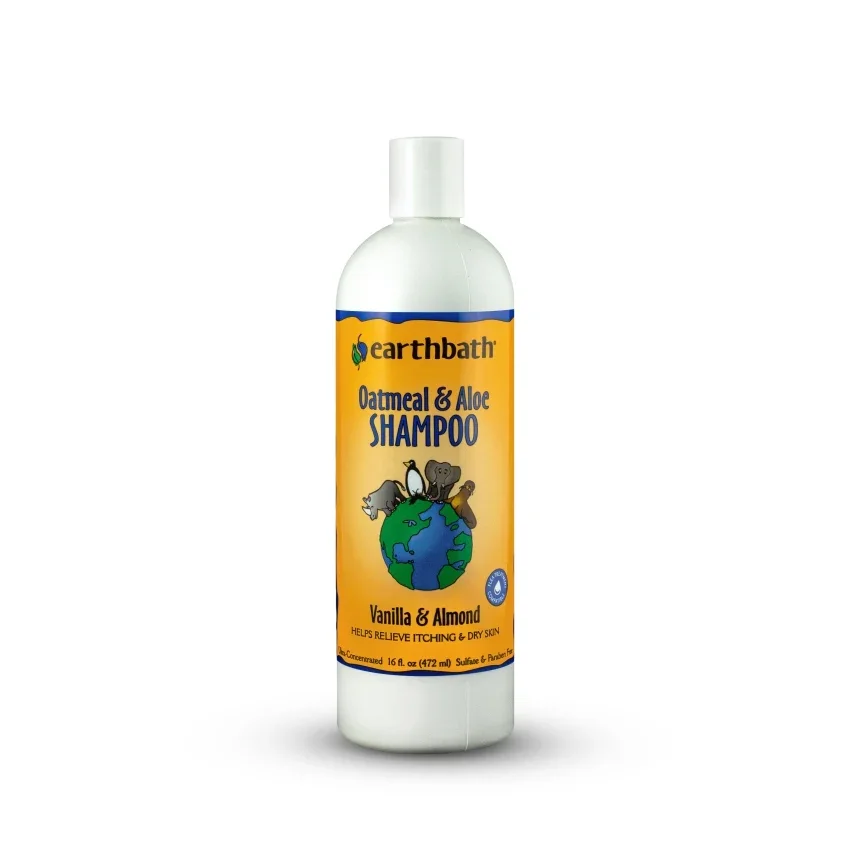 earthbath Oatmeal & Aloe Shampoo for Dogs & Cats, Vanilla & Almond 제품 이미지