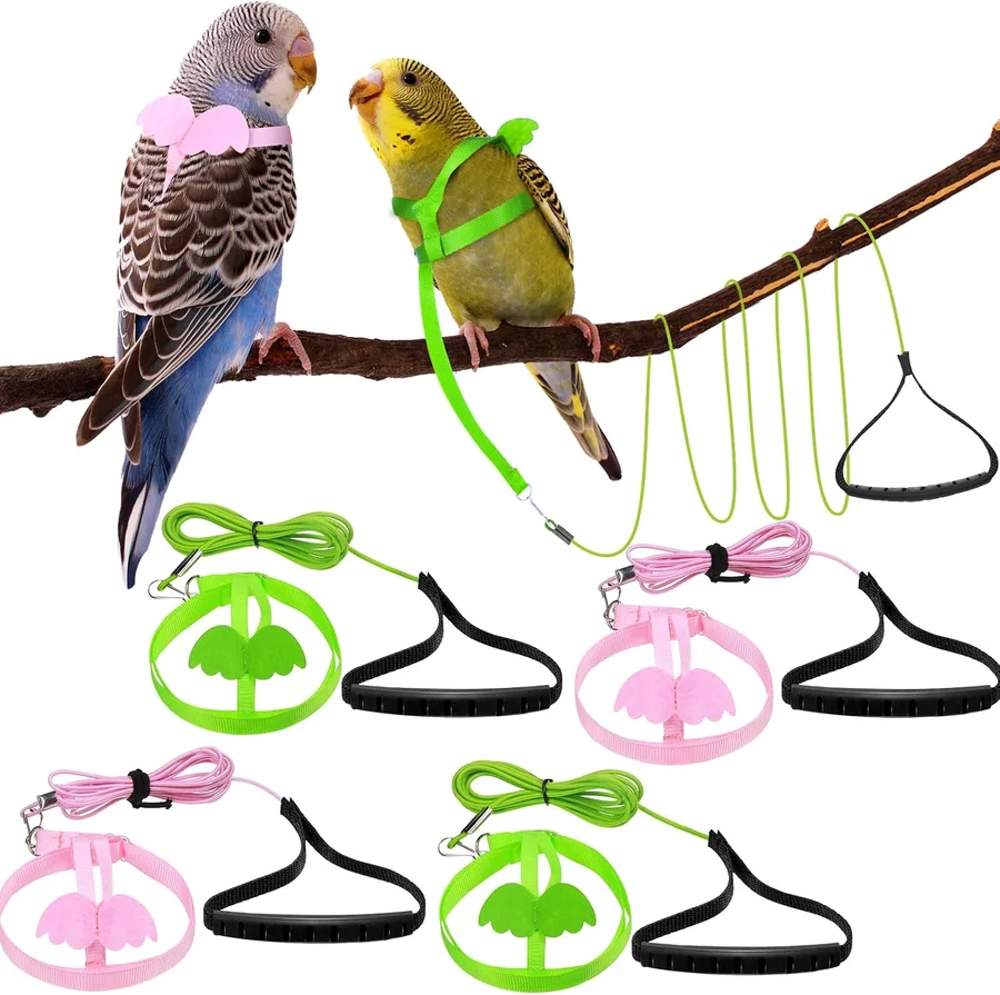 Shappy Adjustable Parrot Harness Leash Set产品图片