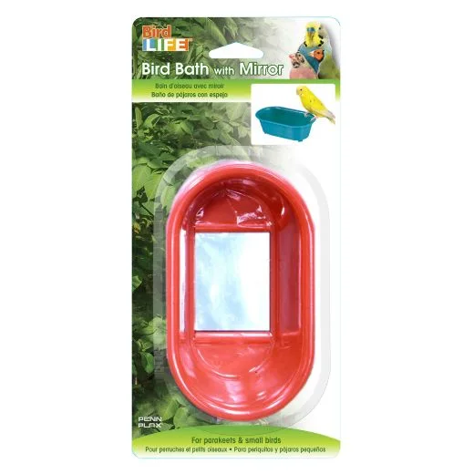 Penn-Plax Bird Life Bird Bath with Mirror product image