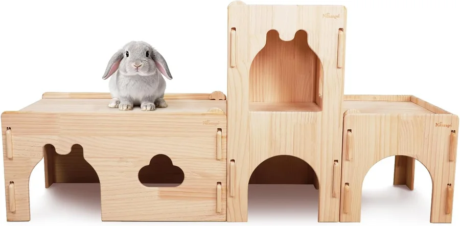 Produktbild von Niteangel Wooden Rabbit Castle and Hideout