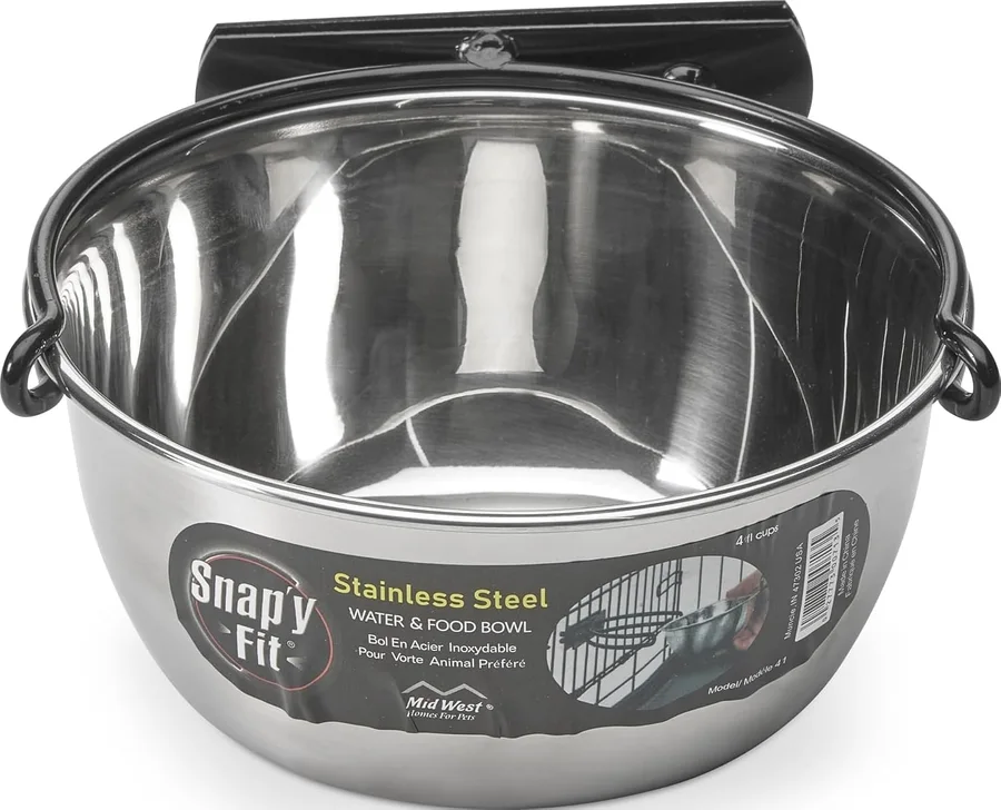 Imagem do produto MidWest Homes for Pets Snap'y Fit Stainless Steel Bowl