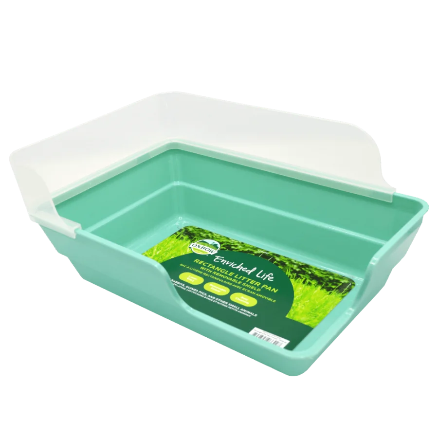 Oxbow Enriched Life Rectangle Litter Pan with Removable Shield product image